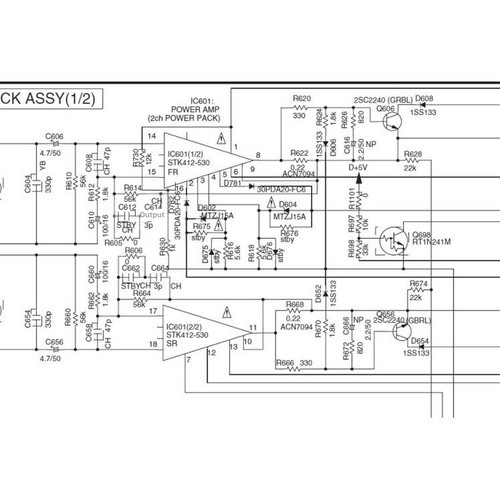 Stk412 530 carte ampli - stk412-530,